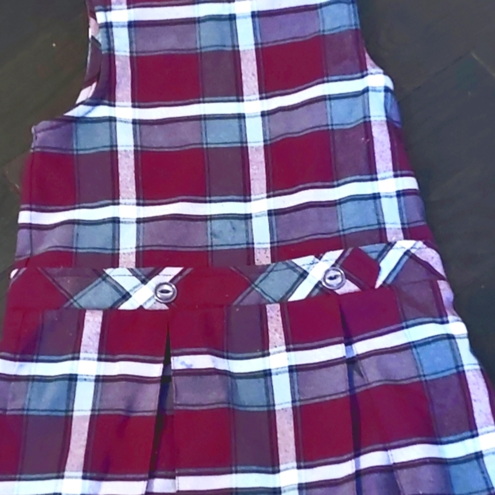 Plaid girls dress